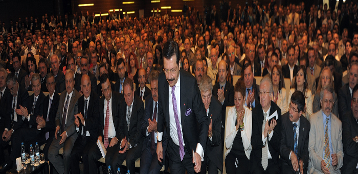 <p id="eow-description">Genel Başkanımız YMM Nail SANLI, G&uuml;mr&uuml;k ve Ticaret Bakanı  Hayati YAZICI ve TOBB Başkanı Rifat HİSARCIKLIOĞLU' nun birer konuşma yaptığı ,  ''Yeni T&uuml;rk Ticaret Kanununun M&uuml;kelleflere Etkileri'' konulu konferans, 24 Nisan  2012 tarihinde İzmir' de ger&ccedil;ekleştirildi.</p>